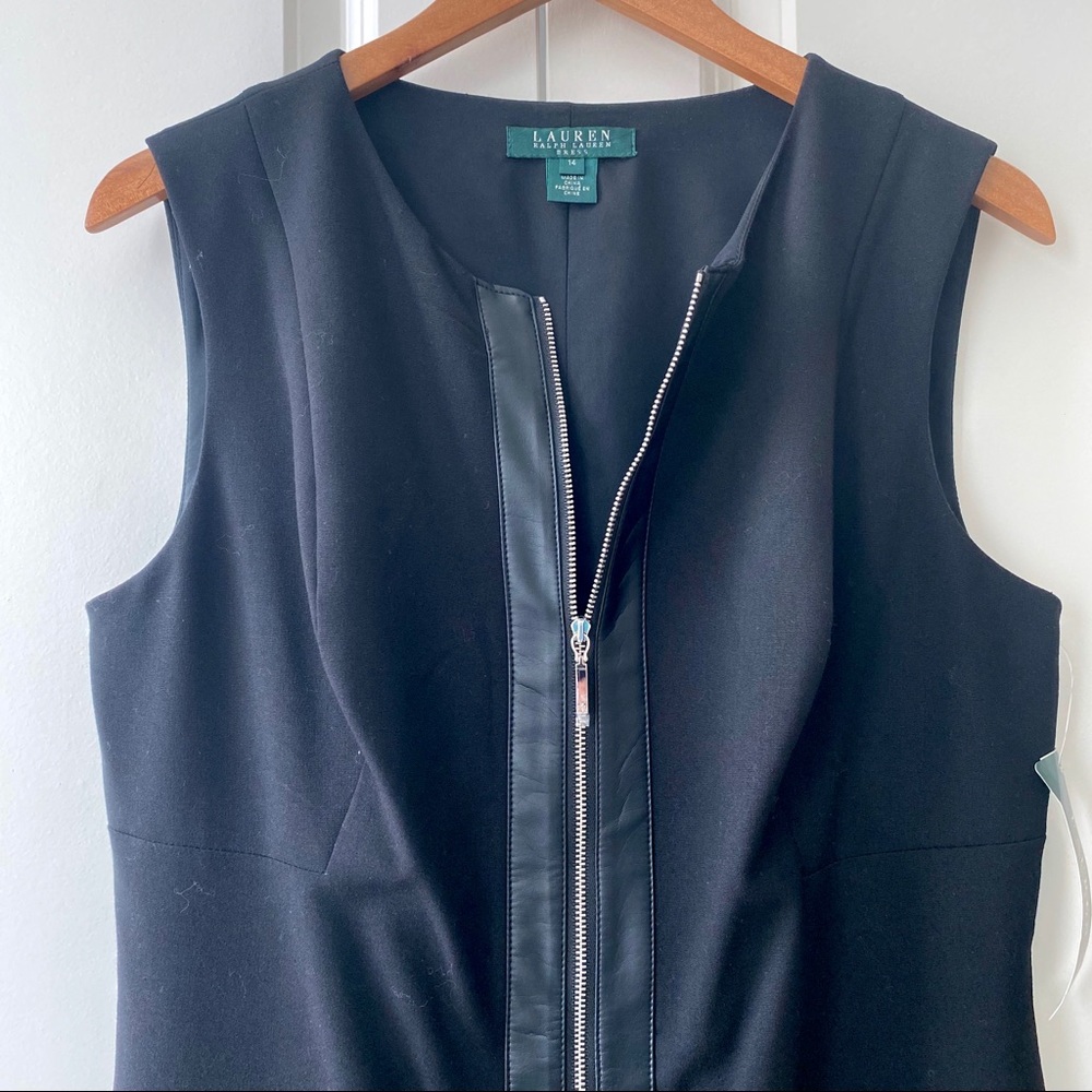 NWT STUNNING Ralph Lauren Zip Front Dress